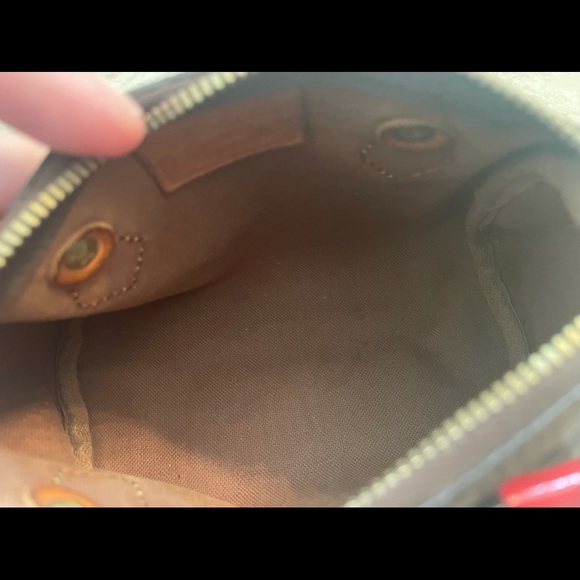 Custom Red Authentic Louis Vuitton Mini Speedy - Picture 9 of 11